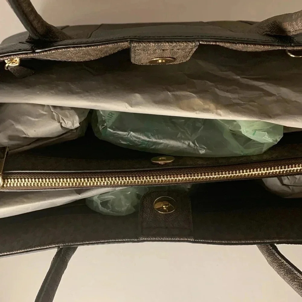 Michael Kors Tote Black AUSTIN Large Leather Bag NWT - Picture 11 of 11